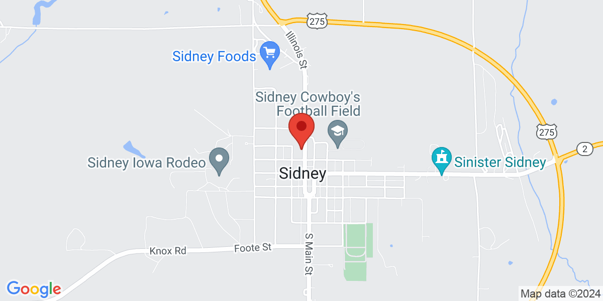 Map of Sidney Public Library